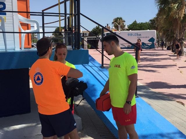 Se amplia el servicio de vigilancia en las playas de Los Alcázares