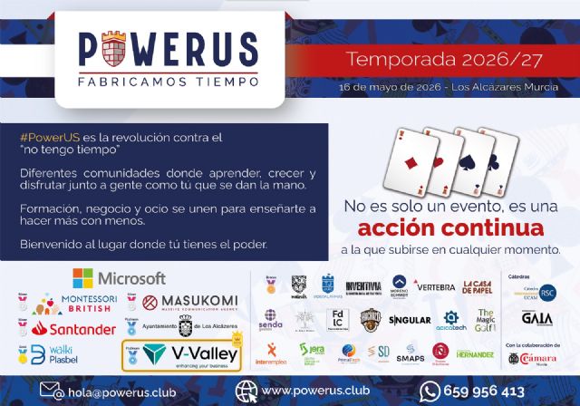 PowerUS regresa a Los Alcázares con una edición centrada en la inteligencia artificial aplicada