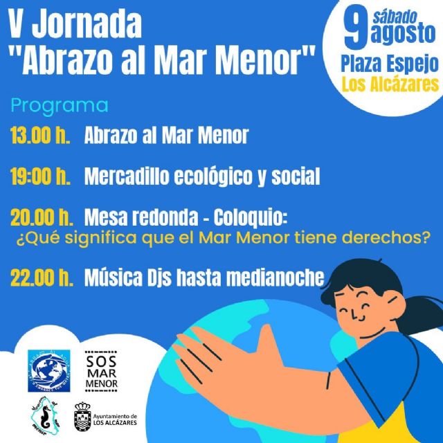 Los Alcázares reafirma su compromiso con el Mar Menor en la V Jornada del Abrazo