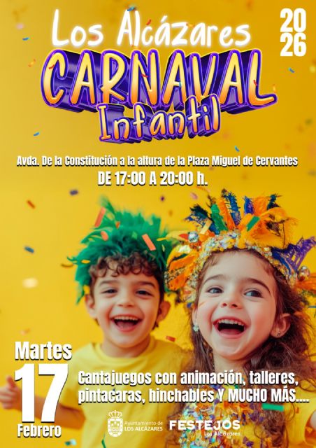 Música, alegría y color para todos los públicos y mascotas en el Carnaval 2026 de Los Alcázares