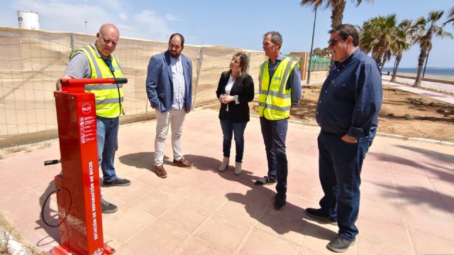 Finaliza el primer tramo del carril bici en el Paseo Marítimo de Los Alcázares