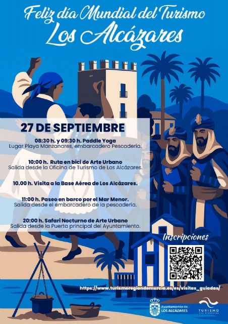 Los Alcázares celebra el Día Mundial del Turismo tras un verano de ocupación récord con una jornada de actividades gratuitas