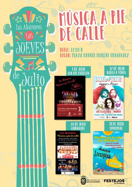 La ‘Música a pie de calle’ regresa a Los Alcázares este jueves 3 de julio
