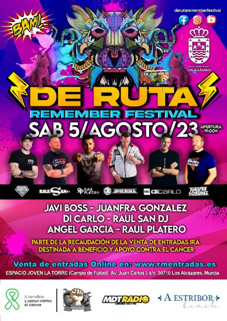 El Festival 'De Ruta' traerá a Los Alcázares la mejor música remember