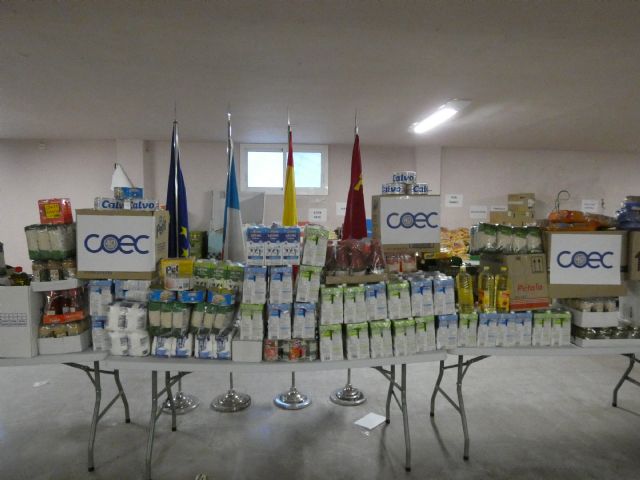 COEC entrega 500 kilos de alimentos al Banco de Alimentos del Ayuntamiento de Los Alcázares
