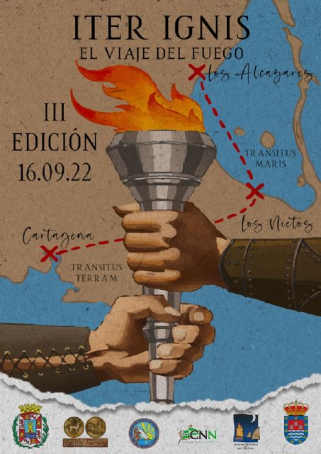 El fuego sagrado de Carthagineses y Romanos saldrá de Los Alcázares el próximo 16 de septiembre