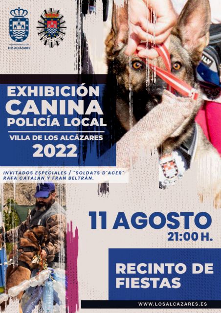 Las mejores unidades caninas de la región se darán cita en Los Alcázares el próximo 11 de agosto
