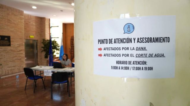 El Ayuntamiento de Los Alcázares habilita un punto de información y asesoramiento para afectados por la DANA ‘Alice’ y el corte de agua potable El Ayuntamiento de Los Alcázares habilita un punto de información y asesoramiento para afectados por la DANA ‘Alice’ y el corte de agua potable