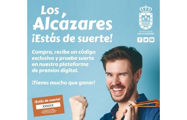 Los comercios de Los Alcázares se suman a la campaña 'Estás de Suerte' que comienza el próximo lunes