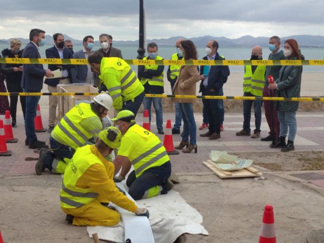 Comienzan las obras de reparación de colectores de saneamiento para evitar posibles vertidos al Mar Menor
